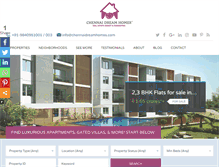 Tablet Screenshot of chennaidreamhomes.com